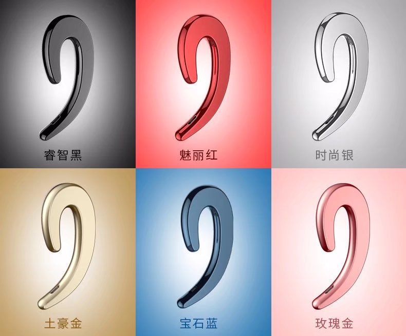 Bone Conduction Bluetooth Headset Does Not Fit Into The Ear, Wireless Headset For Driving, Specializing In Unilateral Business Sports