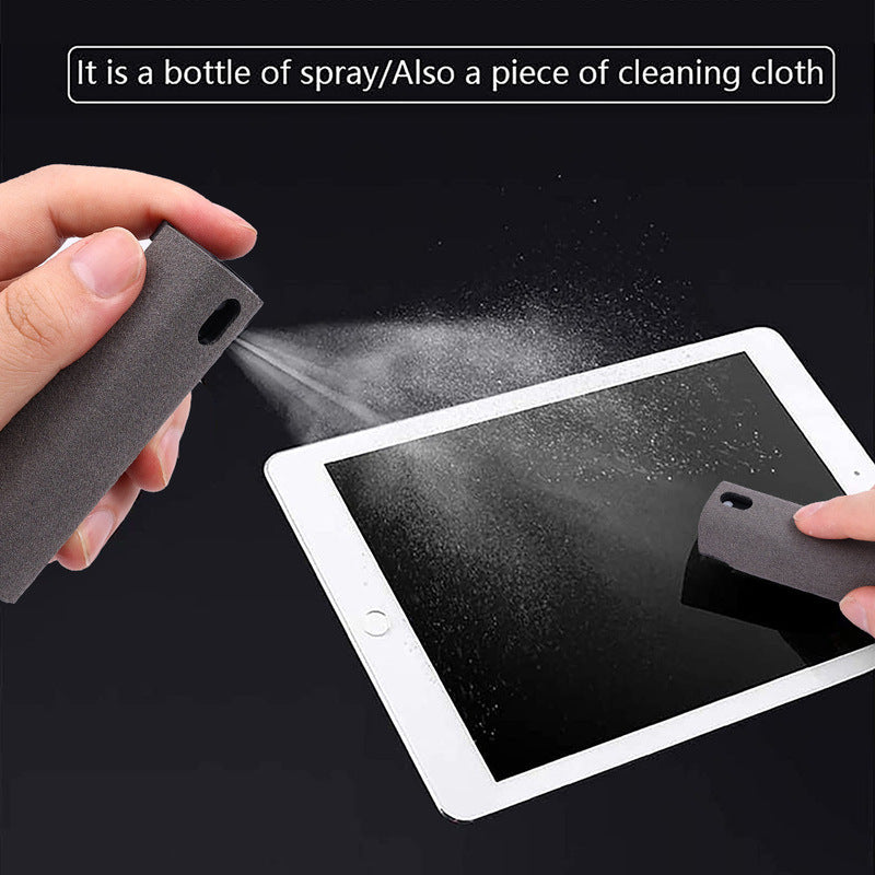 2In1 Mobile Phone Screen Cleaner Spray Bottle Set Ipad