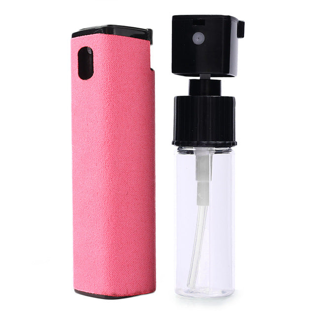 2In1 Mobile Phone Screen Cleaner Spray Bottle Set Ipad