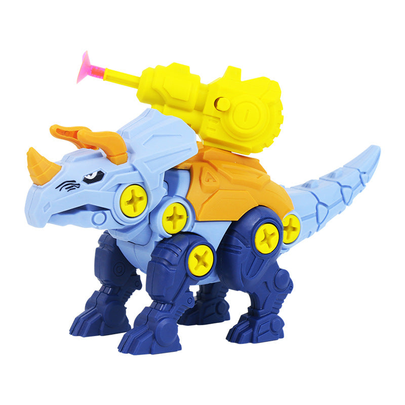 dinosaures à vis et écrous pour assembler un modèle de dinosaure.