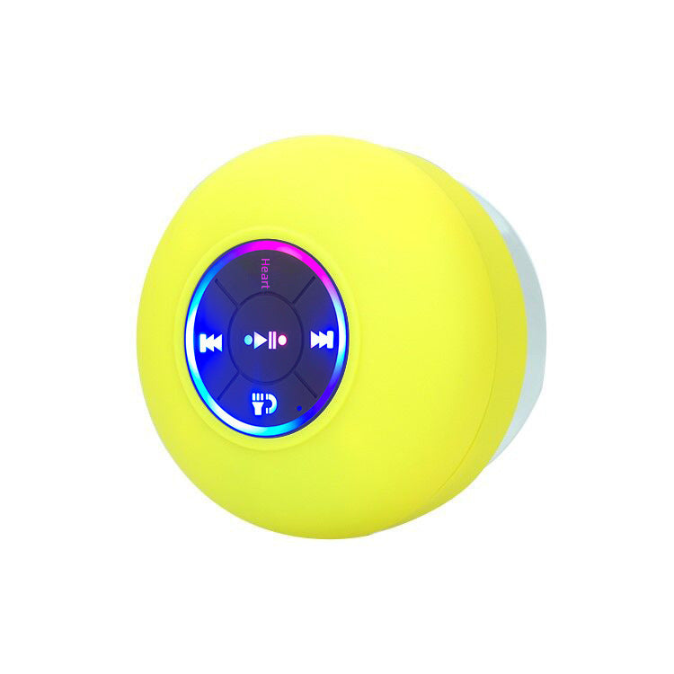 Cross-Border Hot-Selling Large Suction Cup With Light Version Waterproof Bluetooth Speaker Led Colorful Bts07 Gift Speaker With Printable Logo