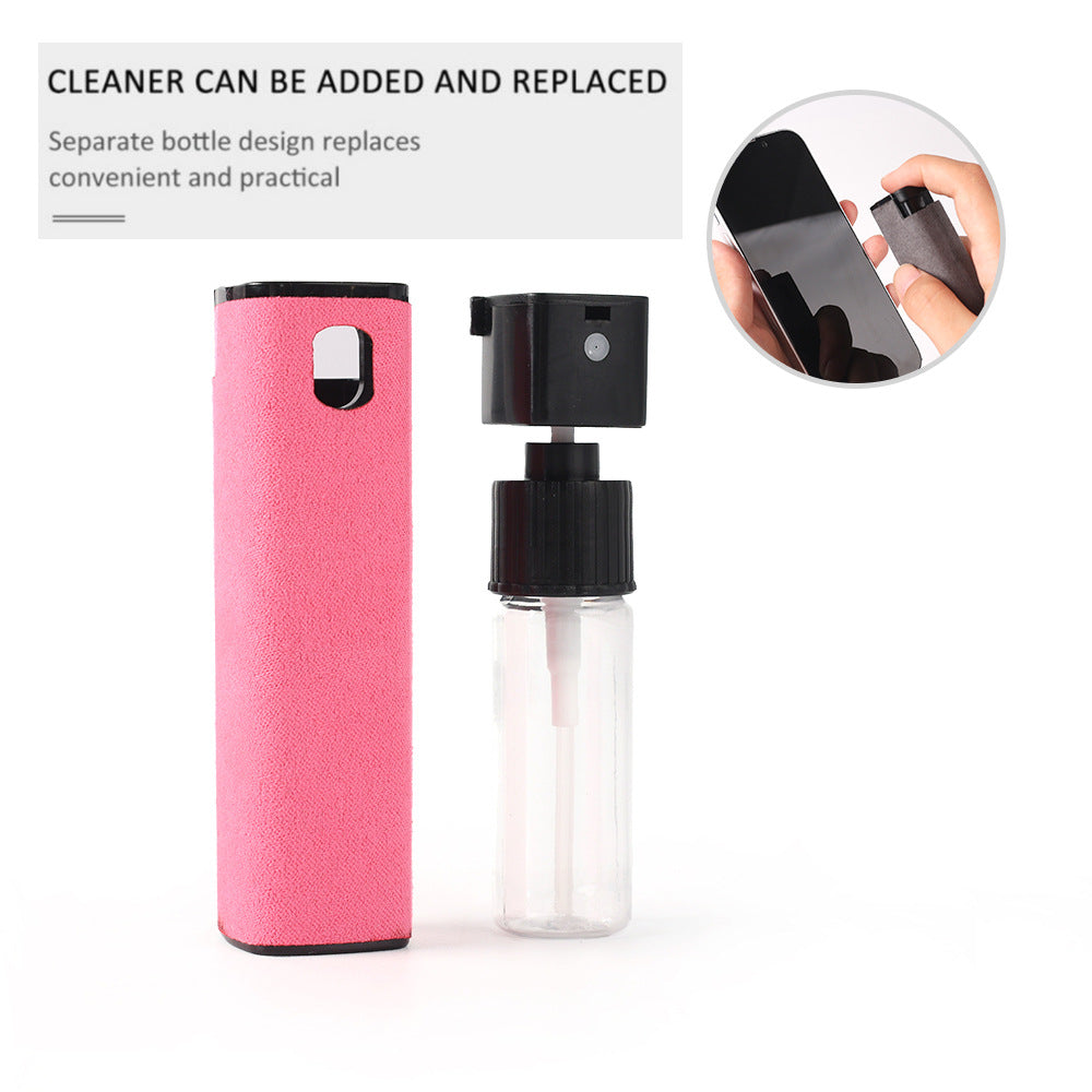 2In1 Mobile Phone Screen Cleaner Spray Bottle Set Ipad