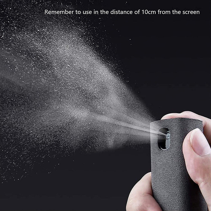2In1 Mobile Phone Screen Cleaner Spray Bottle Set Ipad