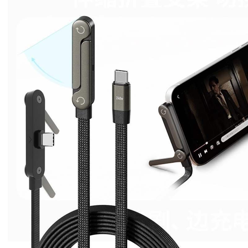 Cross-Border High-Quality Braided 1.5m Usb-C Type Data Cable 240W 48V 5A Fast Charging Data Transmission Cable