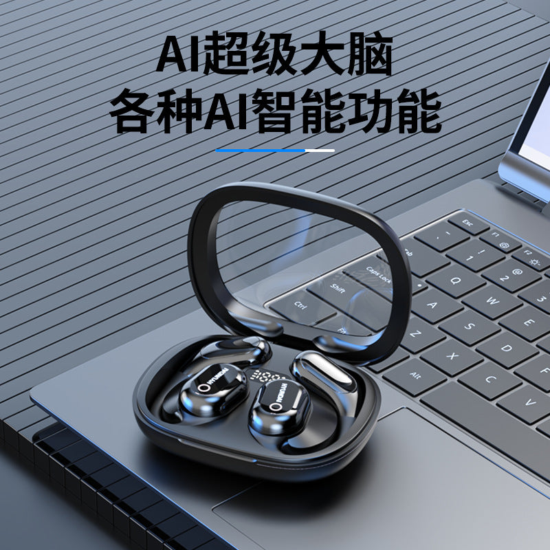 Cross-border Explosions HY-Y16AI Intelligent Translation Bluetooth Headset Wireless Clip-on Ear-less High-end Business Headset